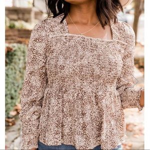 Pink Lily Floral Visions Top